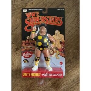 WWE Dusty Rhodes LJN Superstars Retro Original Black Chase Card Exclusive WWF